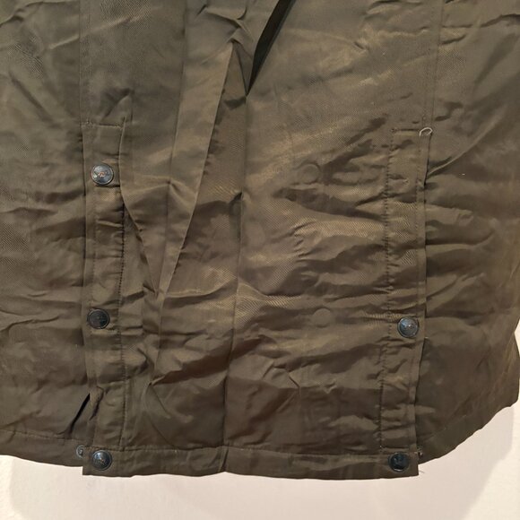 TRIPLE FIVE SOUL | Army Green Mid-Length Parka | Down Fill | Faux Fur Hood | M - Picture 7 of 16